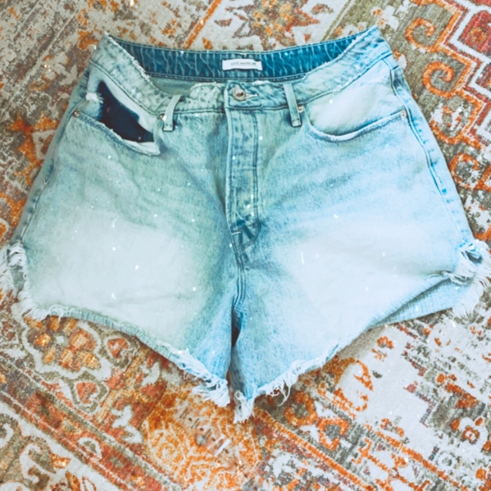 Good American denim shorts